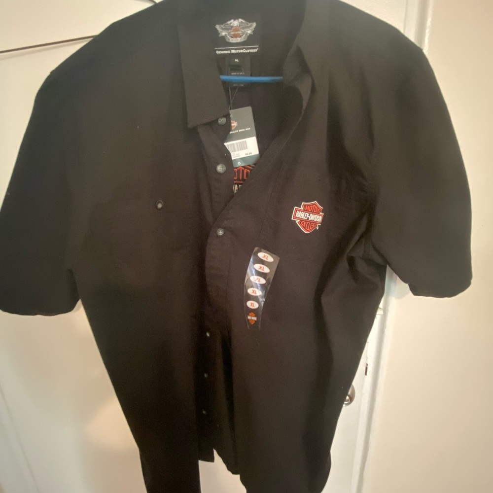 Harley Davidson button up shirt